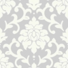 papel autoadhesivo floral gris