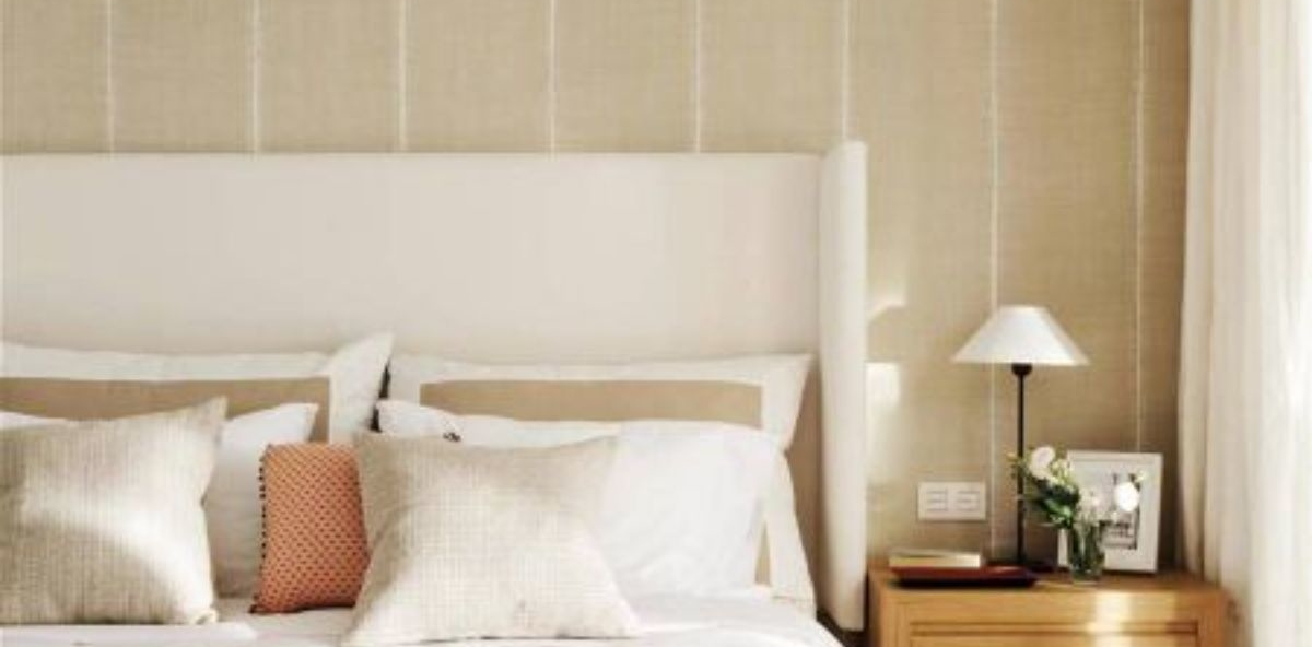 papel pintado cama