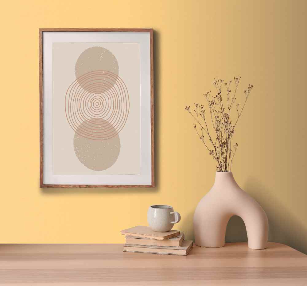 papel pintado amarillo