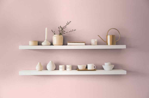 papel pintado liso rosa