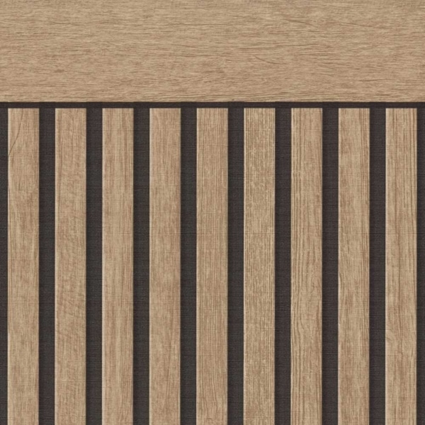 Papel Pintado Panel Marrón Oscuro