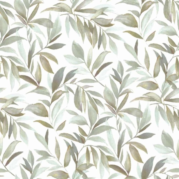 Papel Pintado Hojas Elegantes Verdes
