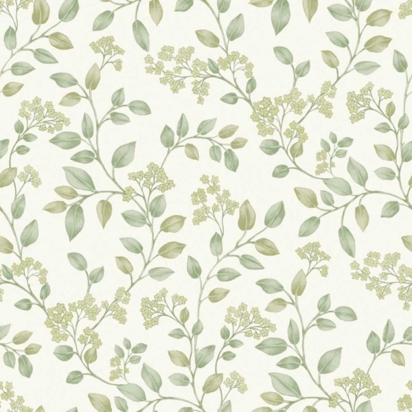 Papel Pintado Flora Verde